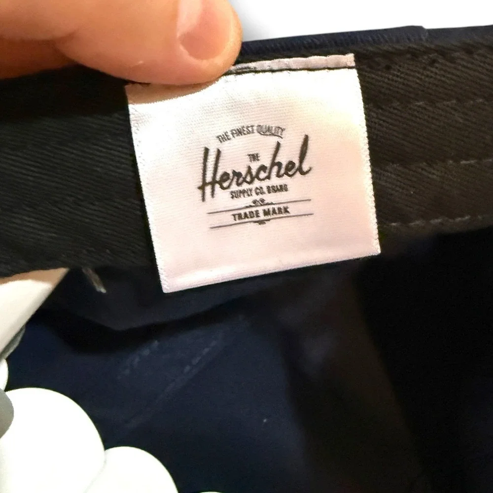 Herschel Supply Co 5-Panel Camper Hat Mens OSFM Navy Blue Adjustable Cap NWOT